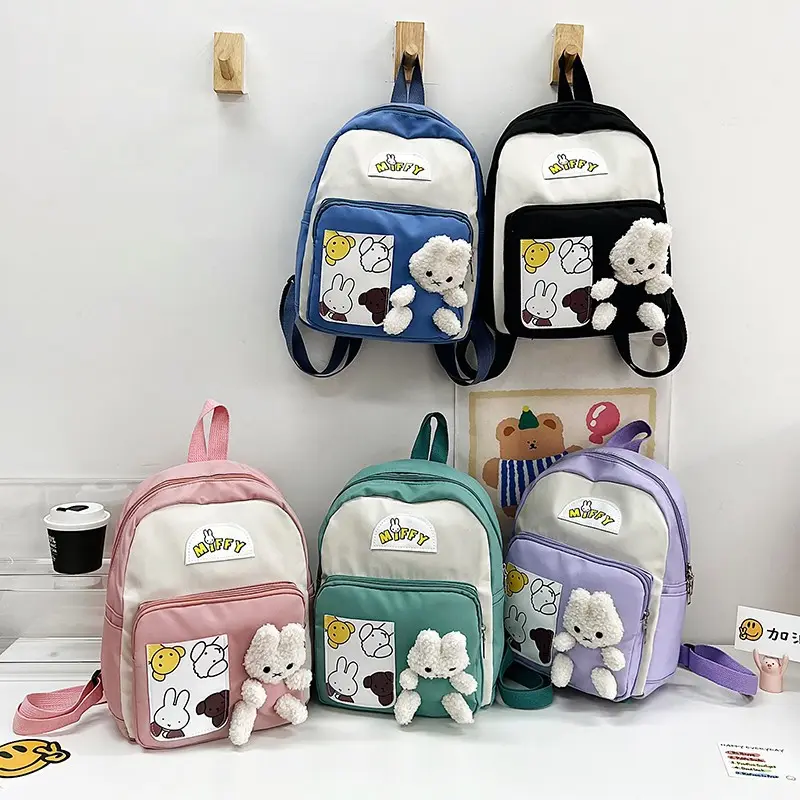 2023 Primavera/Verão Venda Quente Miffyy Coelho Mochila das Meninas Novo Design Jardim de Infância Mochila Para Crianças Presente