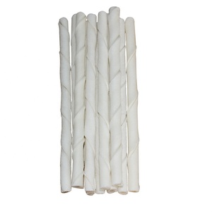 Sağlıklı evcil hayvan ödül maması aperatifler köpek çiğnemek beyaz <span class=keywords><strong>Rawhide</strong></span> büküm çubukları - Product Image 5