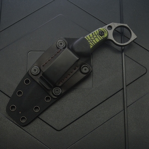 มีดอเนกประสงค์ ML M5 DIY OEM ปรับแต่งได้ สำหรับการเอาชีวิตรอด การล่าสัตว์ ด้ามจับ G10 ใบมีดสแตนเลสคมตรง ด้ามจับตรง - Product Image 3
