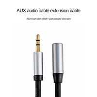 Cable de Extensión de Audio de 3.5mm Macho a Hembra, Cable Auxiliar Jack de 3.5mm para Auriculares, Altavoces, iPhone, Xiaomi, PC