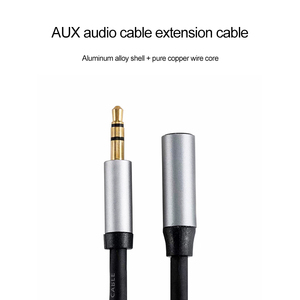 Câble d'extension audio 3,5 mm mâle vers femelle, câble auxiliaire <span class=keywords><strong>jack</strong></span> 3,5 mm pour écouteurs, haut-parleurs, rallonge pour <span class=keywords><strong>iPhone</strong></span>, Xiaomi, PC - Product Image 2