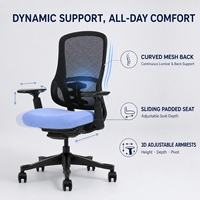 Chaise de bureau mi-dossier Vaseat S3-BM, excellent confort, chaise d'appoint en velours pour salles d'attente, vente en gros contemporaine pour bureaux
