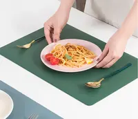 2022 Lederen Placemat Servies Pad Tafel Mat Warmte Isolatie Pu Lederen Placemats Voor Dining Coaster Keuken Tafel Mat