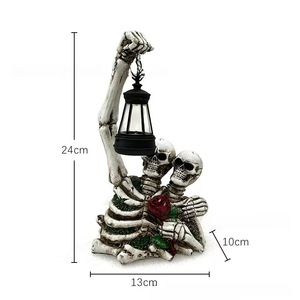 Bộ Xương kinh dị năng lượng mặt trời vườn ánh sáng sọ giữ đèn lồng đồ trang trí vườn ngày của người chết trang trí ngày Lễ Halloween Nguồn cung cấp - Product Image 6