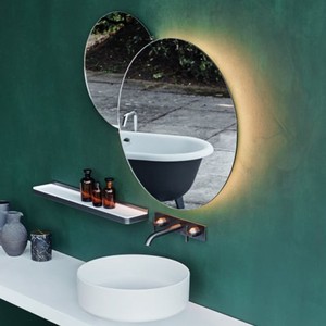 Miroir Agape Eclissi en verre personnalisable Caractéristique décorative Forme personnalisée avec logo personnalisé - Product Image 4