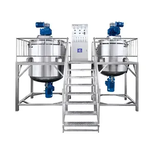 High Shear Shampoo Liquid Soap Making Machine Manufacturing Equipment Heated Double Jacket Cream Liquid Detergent Mixing Machine