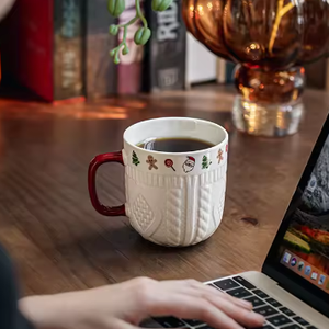 Factory Direct Handmade <b>White</b> Porcelain Reusable Food Safe Dishwasher Microwave Safe Customizable Logo Coffee Tea Business <b>Gifts</b> - Product Image 6