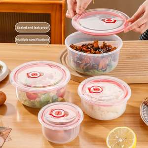 Ensemble de bols en plastique transparents de petite, moyenne et grande taille, boîte de conservation pratique pour le stockage des aliments dans la cuisine - Product Image 3