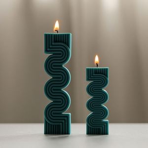 New Luxury 3D Resin Wax Large Pillar Silicone <b>Silicon</b> Body Candle Jar Mould Mold Custom Birthday Cake <b>Tools</b> Making 3D Candles - Product Image 2