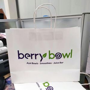 Luxury Kraft <b>Paper</b> <b>Gift</b> <b>Bags</b> with Custom Logo Eco-Friendly Recyclable Shopping & Food Takeaway Packaging for Store Use - Product Image 2