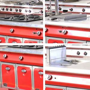 Équipement de cuisine industrielle pour hôtels, restaurants et services de traiteur, cuisinière combinée double face de type solaire - Product Image 1