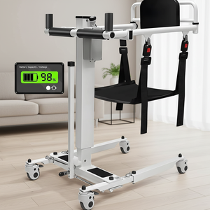 QINGXIAO Equipo de Transferencia Eléctrico Médico Plegable, Capacidad de 150 kg, Diseño Minimalista, Silla de Ruedas Elevadora para Discapacitados - Product Image 1
