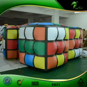 Inflatable Rubik Cube Helium Balloon 2m 3m Inflatable Cube Advertising Inflatable Cube Puzzle