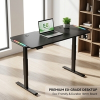 Table de jeu réglable à double mode AOR avec éclairage ambiant RGB multiple, vente en gros directe usine silencieuse