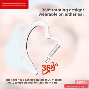VIEFONG ER01 Micro para AirPods 1/<span class=keywords><strong>2</strong></span>/Pro, Gancho de Silicona para Oreja, Soporte Deportivo para Auriculares TWS, Anticaídas, Estable - Product Image 1