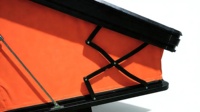 Tente de toit compacte à coque rigide pour camping sur le toit du véhicule, abri pour camping en SUV 4x4 et camping en expédition