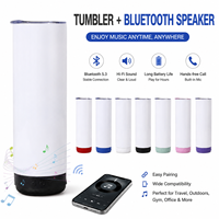 Vente en gros de gobelets isothermes intelligents en acier inoxydable de 20 oz avec haut-parleur Bluetooth pour les activités de voyage