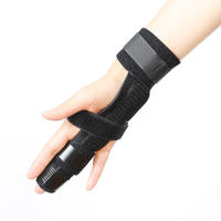 Soporte de placa de aluminio de mano ajustable, banda de entrenamiento de dedos fija, férula, protector de dedos ajustable con hebilla