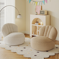 Fauteuil Poire Moderne Minimaliste en Velours, Siège Unique, Chaise Longue, Assise au Sol en Mousse EPS pour Lecture et Détente