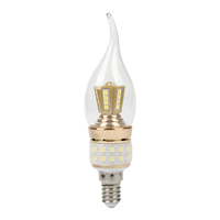 Ampoule LED E14 6W 8W 10W, lumière de bougie, 3000K 4000K 6000K, tricolore, gradation de la luminosité, tension 220V, courant constant, sans scintillement, pour lustres