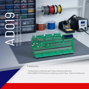 บอร์ดควบคุมการขยาย PLC สำหรับลิฟต์ ADCO AD019 ระบบควบคุมแบบรวม 16 จุดหยุด และระบบควบคุมแบบเลือกจุดหยุด 1 จุด - Product Image 3