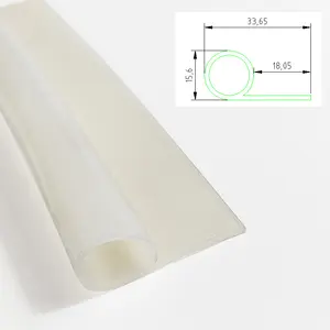 Striscia di gomma con elastico in silicone di forma rotonda di dimensioni personalizzate