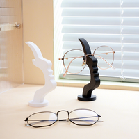 Support de lunettes de vue en plastique de forme irrégulière pour bureau, style art moderne, vente en gros