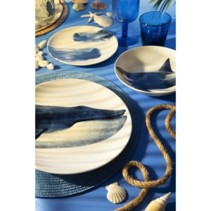 Service de table Excelsa 3 pièces en céramique bleu Faune & Flore - Product Image 3