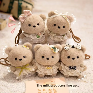 Sweetheart <b>Bear</b> and Fragrance Wind Rabbit Hanging Ornament Cute Plush Toys Doll <b>Flower</b> Dress Rabbit Backpack Hanging Keychain - Product Image 2