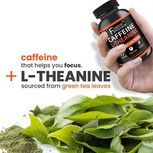 Cápsulas de Cafeína de Alta Calidad con 100mg de L-Teanina, 60 Cápsulas, Favorecen la Energía y la Concentración, Suplemento de Cafeína de Larga Duración - Product Image 2