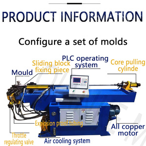 Machine de cintrage de tuyaux servo automatique 3D CNC-2A-1S, cintrage automatique de barres d'armature et de profilés pour tubes en aluminium et en PVC - Product Image 3