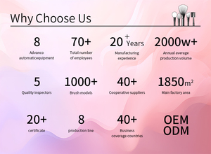 Nhãn Hiệu Riêng Chất Lượng Cao Dê Tóc Tùy Chỉnh Bằng Gỗ Trang Điểm Bàn Chải Chuyên Nghiệp Số Lượng Lớn Trang Điểm Bàn Chải Thiết Lập - Product Image 6