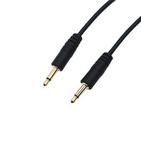 Câble Audio stéréo plaqué or 3.5MM TRS aux mâle à mâle 3.5MM de haute qualité