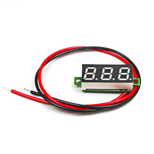 Panel Voltmeter Digital LED, komponen elektronik pengukur tegangan 0.36 inci <span class=keywords><strong>3</strong></span> Digit DC 4.7 ~ 30V - Product Image 5