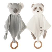 Jouets en peluche personnalisés peluche bébé couette couverture apaisante jouet bébé crochet couverture de sécurité serviette apaisante