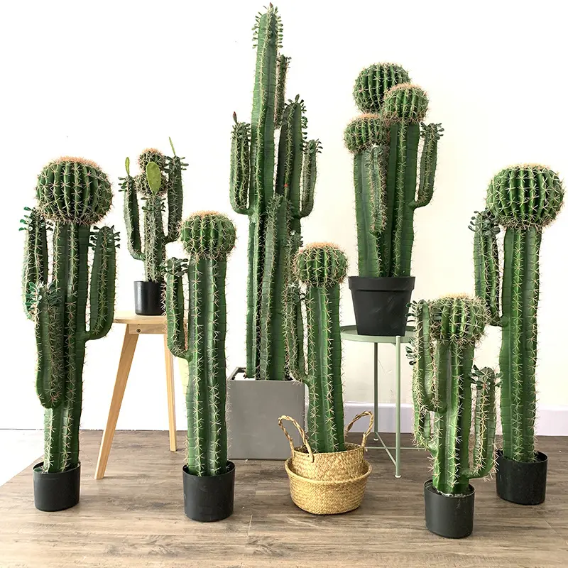 Populaire Europa Nieuwste Stijl Faux Kunstmatige Vetplanten Cactus Potplanten Met Potten Voor Huis En Tuin Decoratie