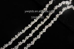 Dây kim loại pha lê hình chữ <span class=keywords><strong>S</strong></span> 7mm dùng để may và chế biến quần áo với viền đá pha lê - Product Image 5