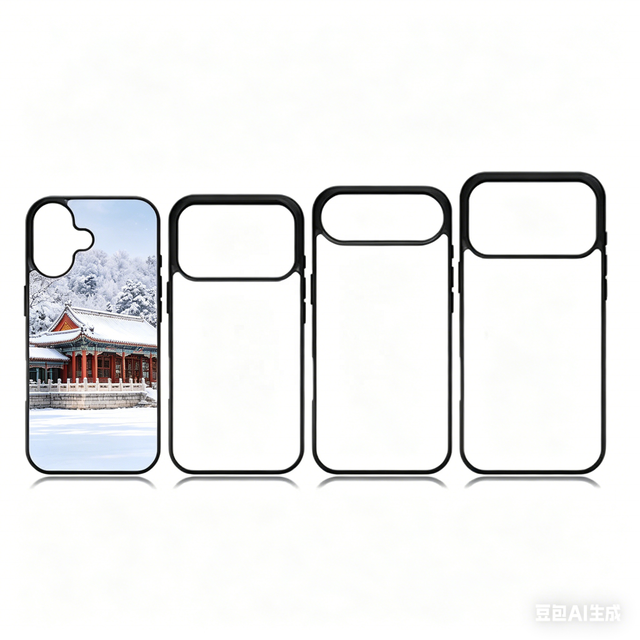 Factory Bumper Non-slip Tpu Aluminum 2D Blank Sublimation Cell Phone Case for iphone 17/18 iphone 17/18pro Max 17air 17/18pro