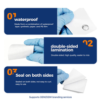 Consommables dentaires : Tampon de mélange jetable double face en papier pour le mélange de résine et de ciment – Outils dentaires