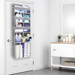 <b>Extra</b> <b>Large</b> Over the Door Organizer with Clear Pockets - 8 Compartments Hanging Organizer for Bathroom Bedroom Closet - Product Image 5