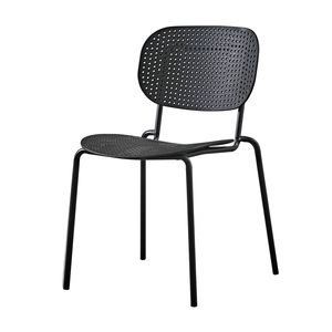 Silla de Hierro Nórdica con Respaldo Hueco, Silla de Comedor Moderna y Sencilla para Exteriores, Silla de Metal para Cafetería, Restaurante y Hogar - Product Image 1