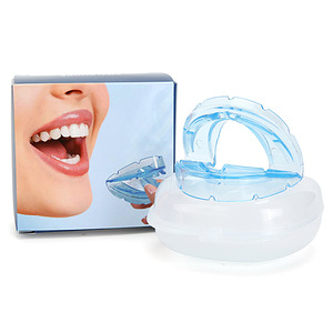 Protector <span class=keywords><strong>Bucal</strong></span> Nocturno Ajustable a Medida para Bruxismo y Rechinamiento de Dientes, Férula Dental Antirronquidos con Bandeja - Product Image 1