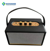 Altavoz Bluetooth Retro 2026, Altavoz Inalámbrico Portátil Vintage con Asa de Cuero, Perillas Mecánicas, Caja de Sonido Estéreo de Alta Fidelidad, OEM/ODM