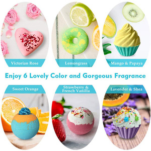 Bombes de bain OEM/ODM personnalisées de haute qualité, véganes, biologiques, au sel de soda, style mignon, colorées, lavables, forme variée, durée de conservation de 3 ans, coffret cadeau - Product Image 4