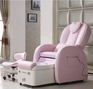 Sillón de Spa para Salón de Uñas, Modelo Celebrity, Individual, Reclinable, Eléctrico, con Terapia y Masaje para Pies, con Bañera para Pies - Product Image 3