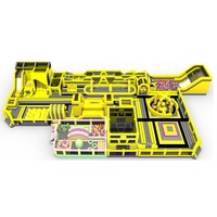 Parc de jeux géant gonflable, combo château gonflable, parcours d'obstacles, jeux de course, château gonflable intérieur, maison à bulles, parc d'attractions