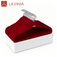 Cintres en velours plastique Lavinia 2026 à livraison rapide pour la maison, robustes, antidérapants, avec pivot à 360 degrés et crochet – Petites commandes acceptées