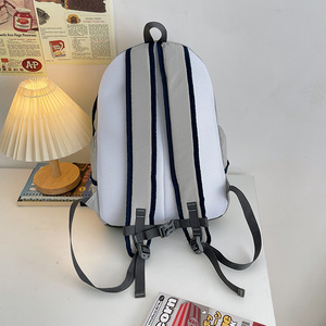 Sac à dos de cyclisme tendance pour lycéens, sac de randonnée contrasté pour pique-niques - Product Image 3
