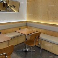 Meubles de café commerciaux, ensemble table et chaises en bois moderne pour restaurant, café, bar, pâtisserie