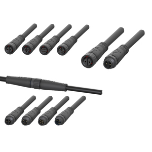 Conectores de alimentación LED <span class=keywords><strong>M12</strong></span> resistente al agua 2/3/<span class=keywords><strong>4</strong></span> <span class=keywords><strong>pines</strong></span> macho a hembra Cable de sobremoldeo con <span class=keywords><strong>conector</strong></span> seguro - Product Image 1